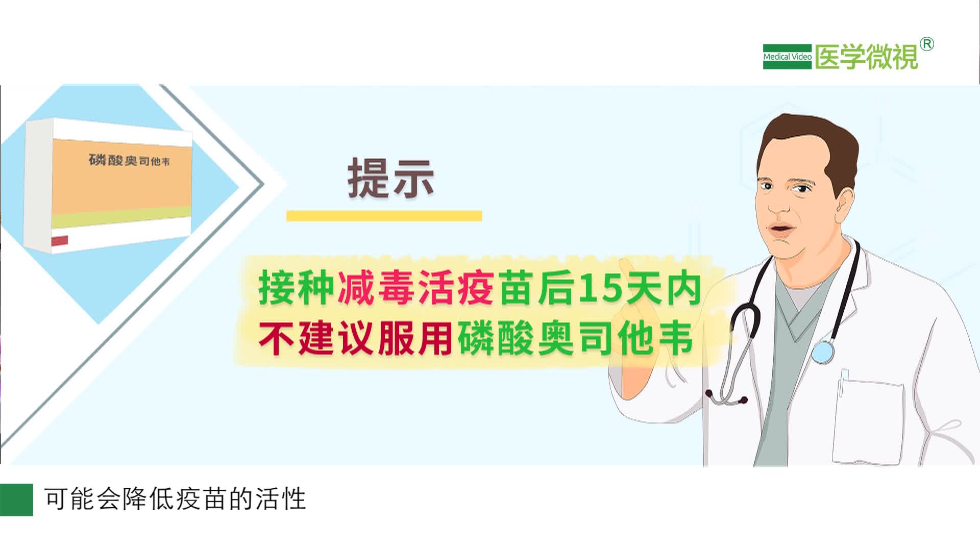 接種流感疫苗后又得了流感，還能服用磷酸奧司他韋嗎？要吃五天嗎？